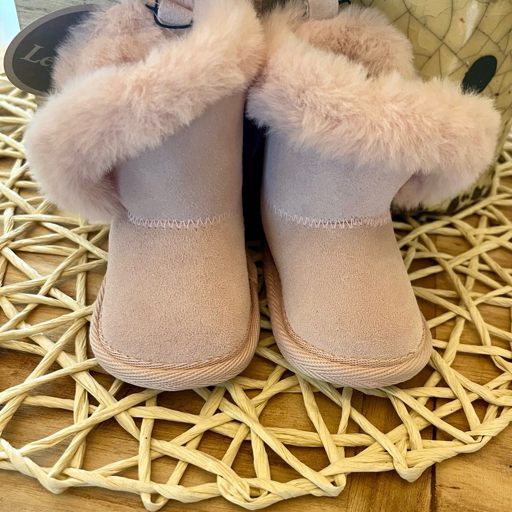 BearPaw Light Pink Baby Boots